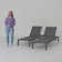 Caggiano Outdoor Metal Chaise Lounge Set