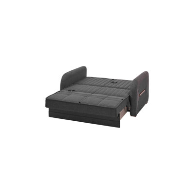 Causeuse convertible avec rangement Primenest Flyte Collection, tissu gris?