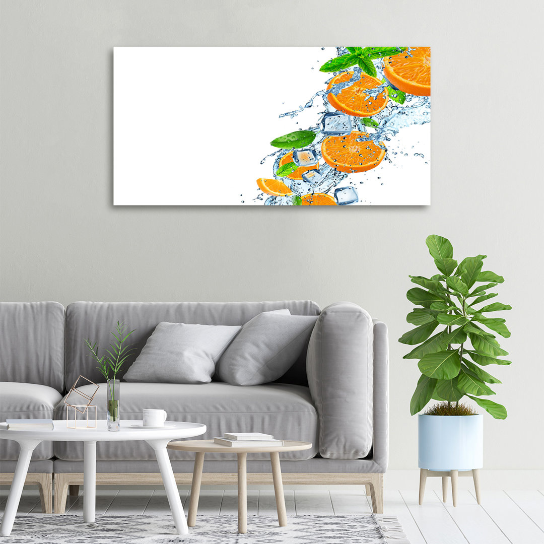 Orangen - Kunstdrucke auf Leinwand - Wrapped Canvas