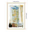 «Earthy Tones and Vibrant Blues» par Winnette Wood, reproduction d'art encadrée