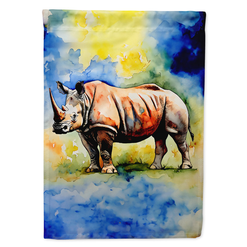 Drapeau de maison Rhinoceros