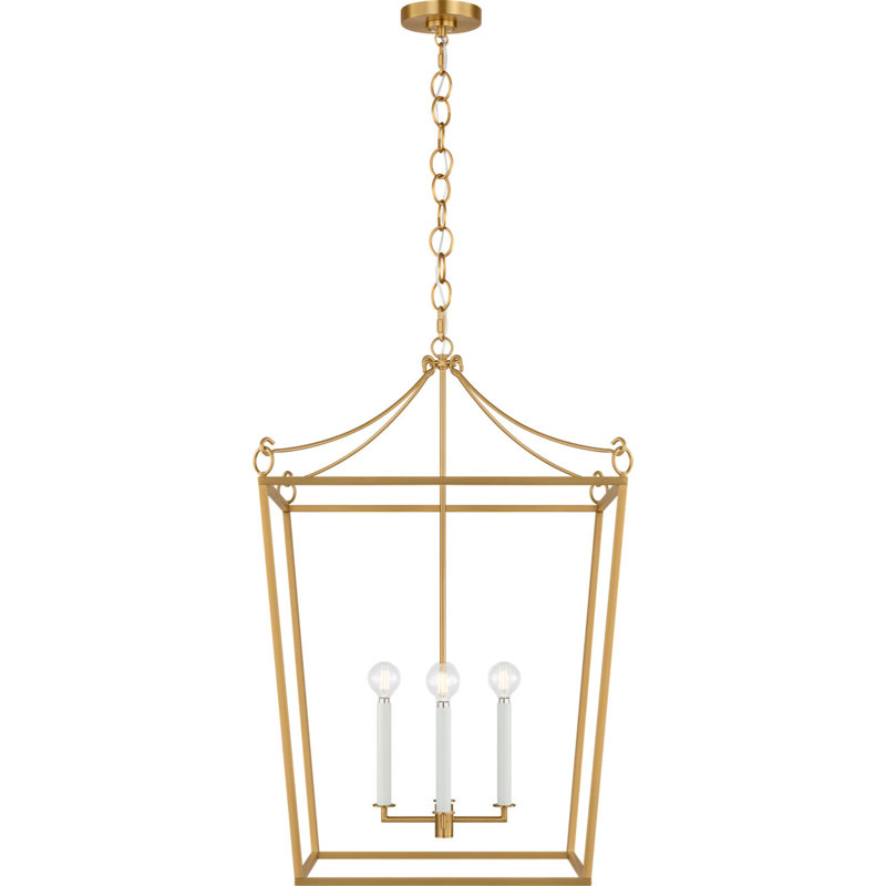 Carlyle Lantern, 4, 98" H x 21" W  x 21" D, Burnished Brass