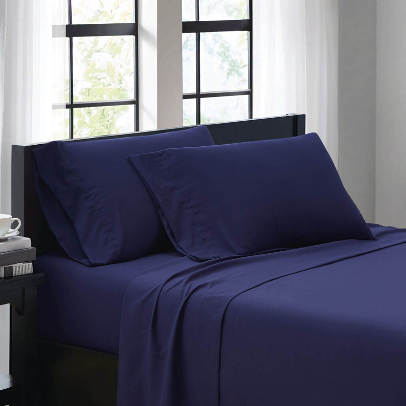 Everyday Microfiber Sheet Set, Light Gray, Queen Sheet Set with 2 Pillowcases