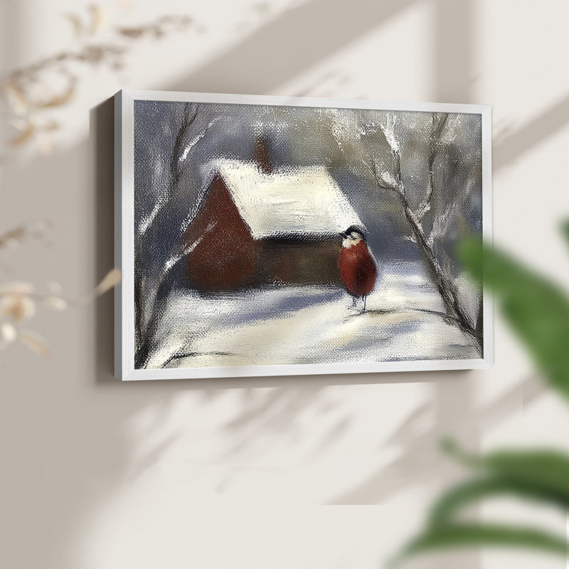 Art de Noël - DCxxxi - reproduction encadrée, H 22 po x l 28 po, Blanc