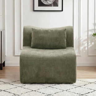 Chaise rembourrée sans accoudoirs