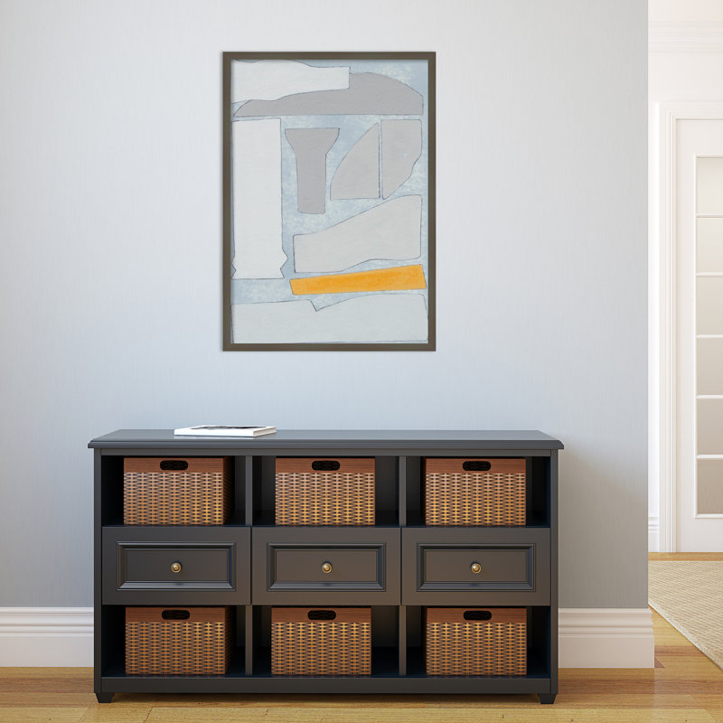 Elements Of The Chateau II by Rob Delamater, 33" H x 23" W x 1" D, Gray