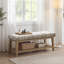 Banc de rangement rembourré l 44 po Hahnville-142296961