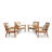 Briyonna Solid Wood Outdoor Lounge Chair with Sunbrella® Cushions
