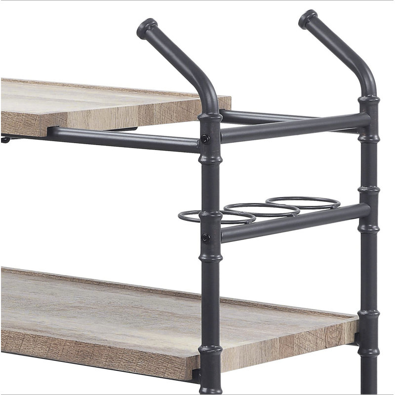 Sandy 2-Shelf Serving Cart