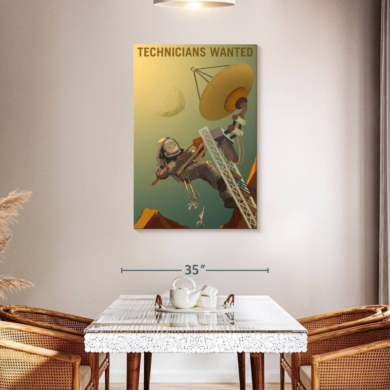 Oberle Mars Explorers Wanted Poster II, 24" H x 16" W