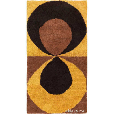 Scandinavian One-of-a-Kind Rectangle 3' X 5'5" Hand Tufted Area Rug