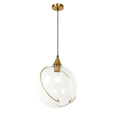 Luminaire suspendu sphère 1 lumière Osias