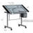 Craddock Adjustable Glass Top Drafting Table