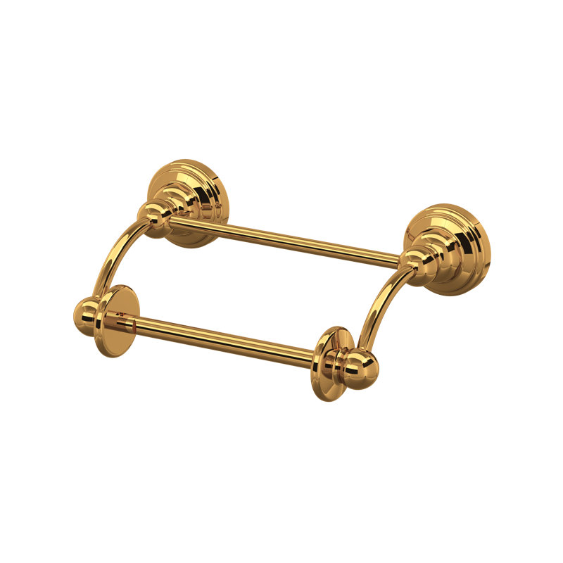 Edwardian™ Wall Mount Toilet Paper Holder, English Gold