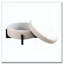 Repose-pieds beige avec rangement en chenille beige