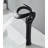 Creative Hollowed Bathroom Vessel Faucet Dark Gold Waterfall Spout Single Lever One Hole Tall Body Brass-105763247