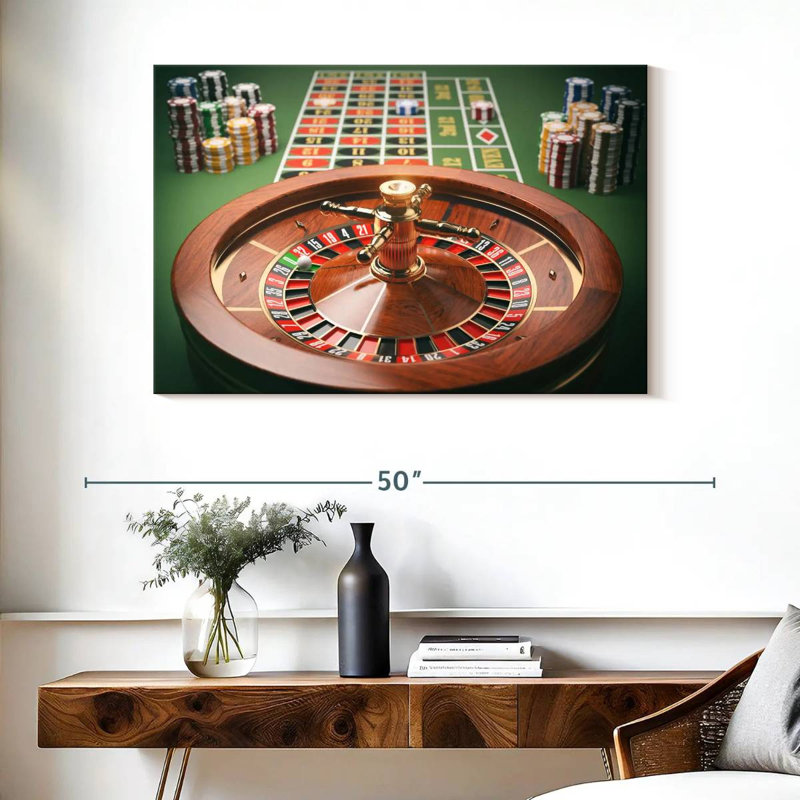 Senne roulette en bois, H 26 po x l 39 po