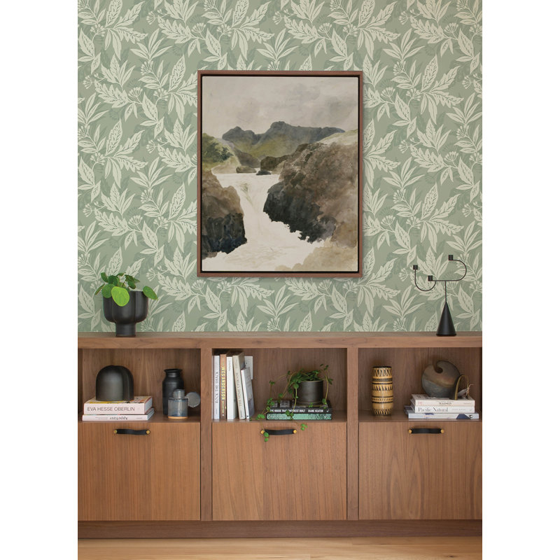 Anita Dove Woodland Floral Wallpaper, Green