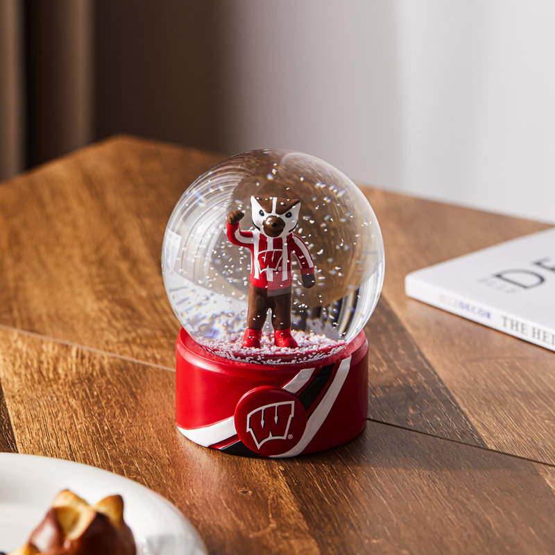 Sports Licensed 5" Mascot Water Snow Globe, University of Wisconsin-Madison