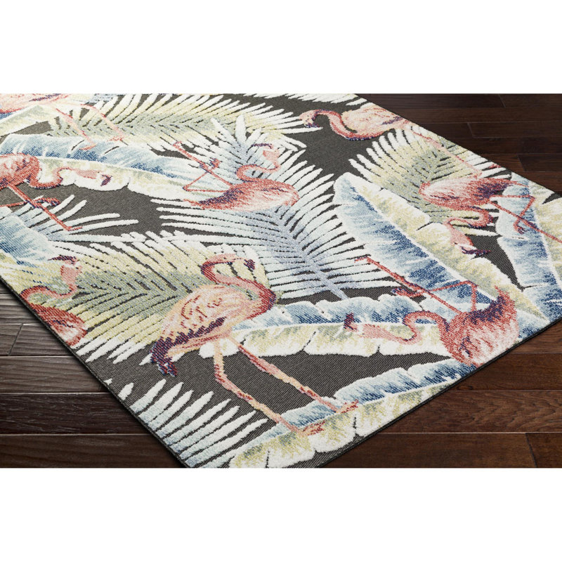 Tapis intérieur / extérieur rectangulaire Ballycastle, Rectangle 6 pi 7 po x 9 pi