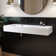47'' Wall Mounted Bathroom Sink Solid Surface Bathroom Vessel Sink with Overflow