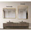 Miroir de salle de bain rectangulaire en métal doré 22 x 30 pouces.-401312977-401312981