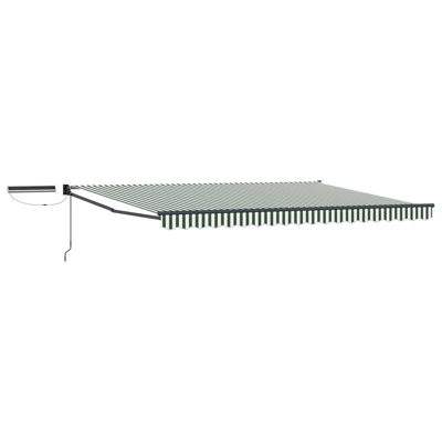 VidaXL Polyester Cover Retractable Patio Awning