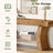 63" Solid Wood Console Table, Farmhouse Entryway Table, Sofa Table With 2-tier Shelves-262589697