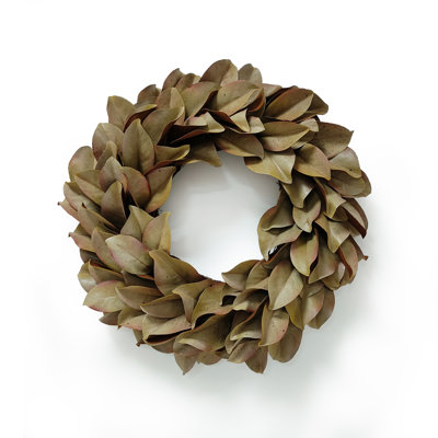 DRY MAGNOLIA LEAF WREATH