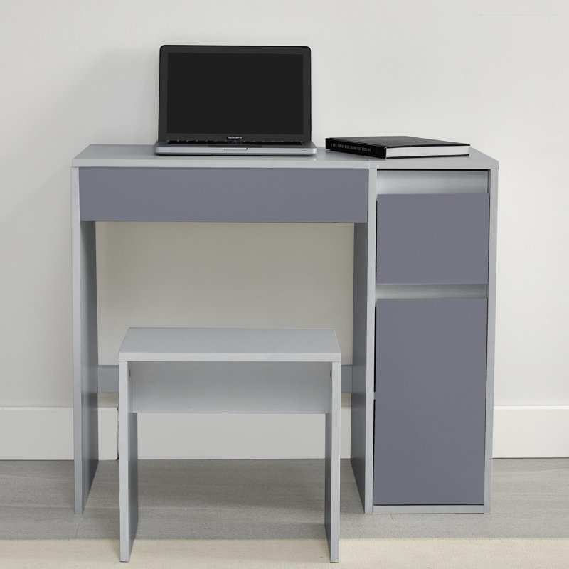 Claverton Dressing Table with Mirror, Grey
