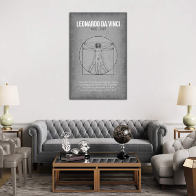 Leonardo Da Vinci - Wrapped Canvas Print