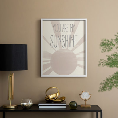 Sunshine Framed Print - Solid Wood