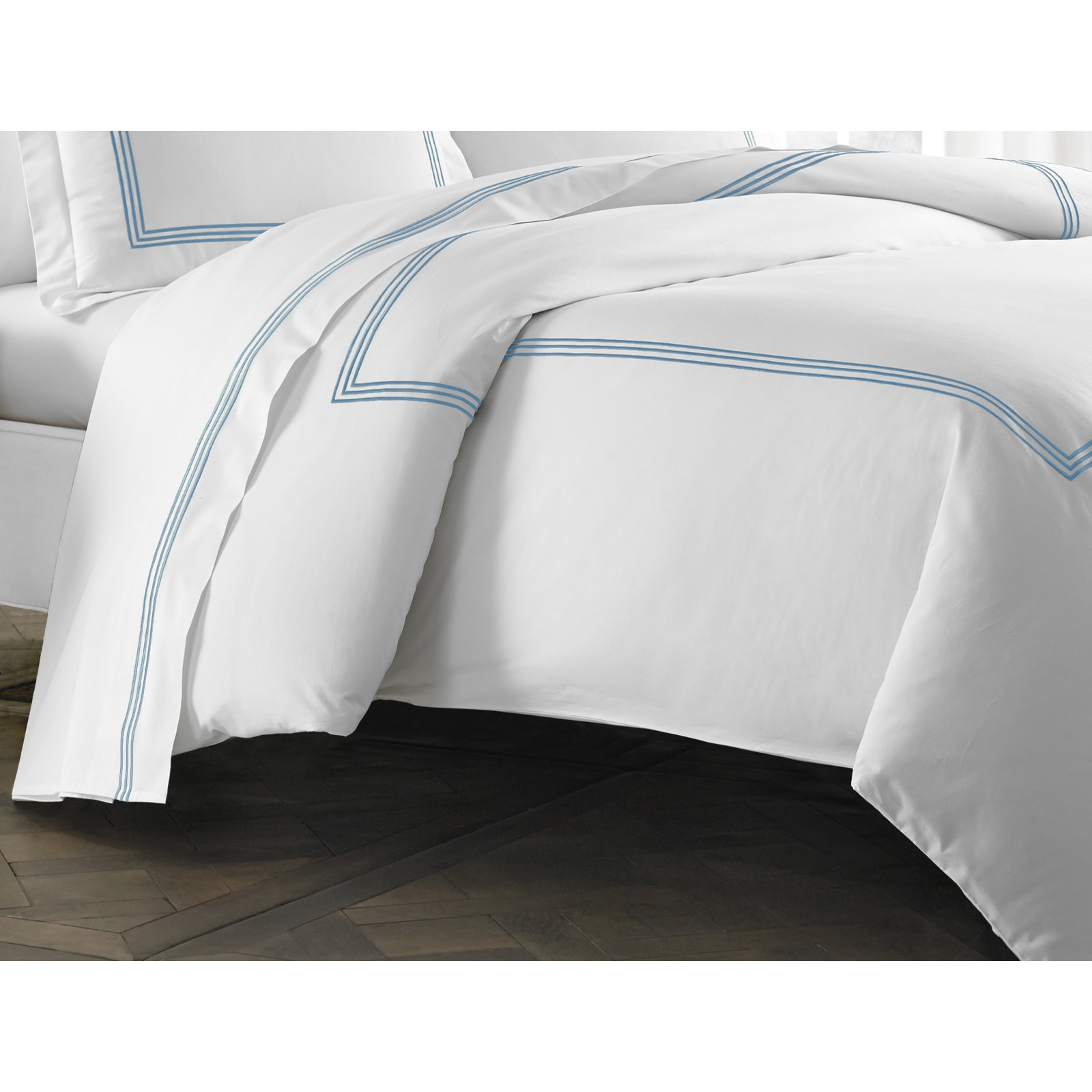 Rashmi Cotton Duvet Cover Set, King Duvet Cover, Blue