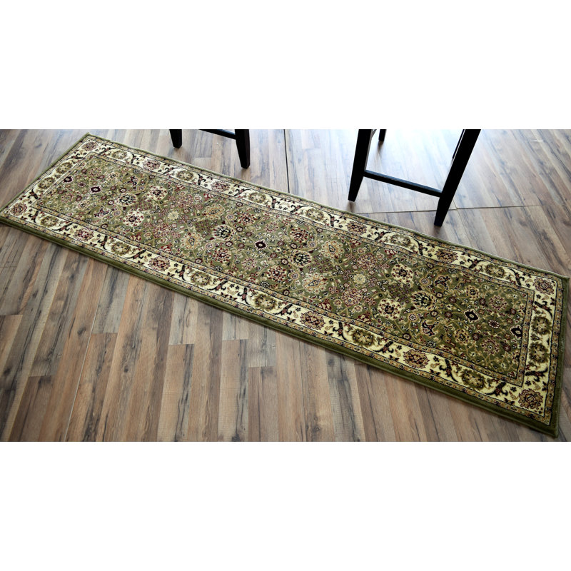 Gloucester Gilded Loom Oriental Olive Area Rug, Runner 2'3" x 7'1