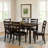 Noushin Rectangular Dining Table in Dark Brown