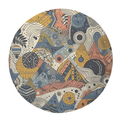 Tapis tressé Vivid Whirl