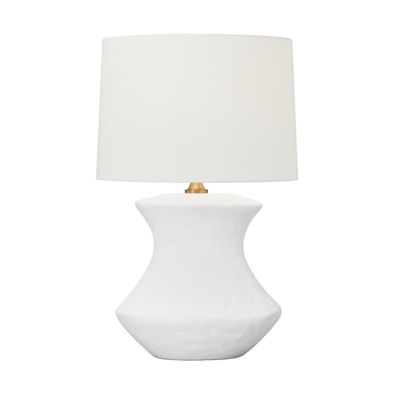 Lampe de table 25,63 "August, Blanc mat