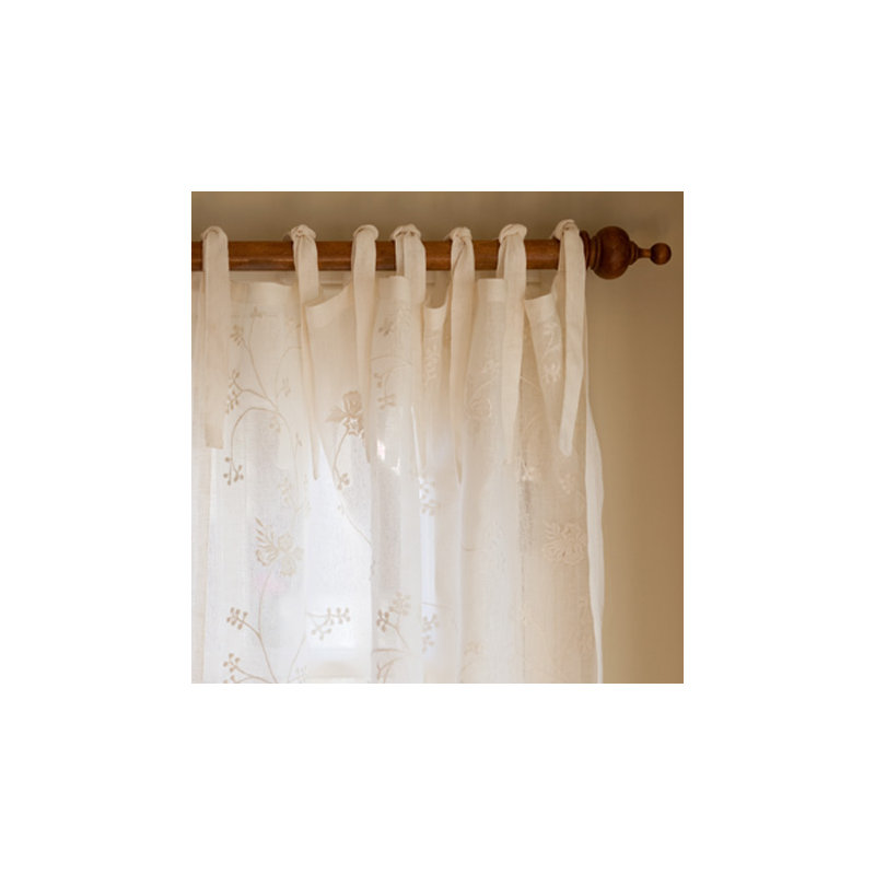 Matilda Sheer Curtain, 42"W x 84"L, White