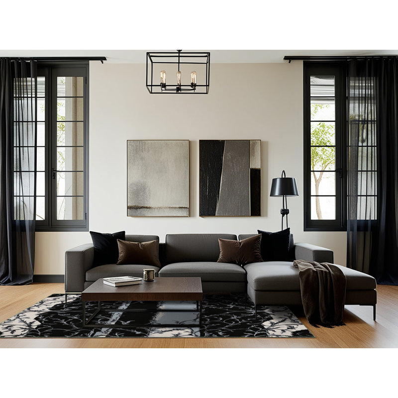 Tapis en dentelle Lunar, Rond 7 pi