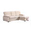 Canapé-lit modulaire réversible en tissu de velours beige Kipling-1340509571