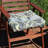 Outdoor Patio 20" x 20" Square Tufted Seat Cushion Set - Neutral Abstract-1843591832