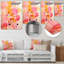 «Pink Gold Island Sunrise Collage», art mural abstrait en métal-541820994