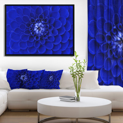 " Abstract Blue Flower Design "