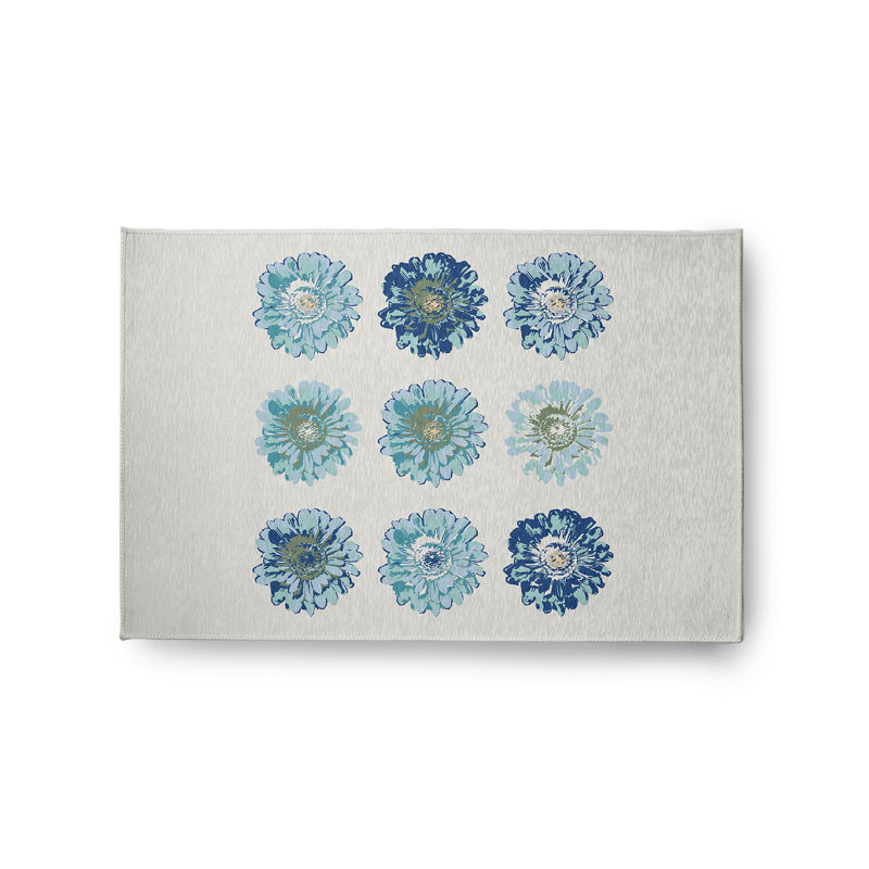 Tapis en chenille à motif floral Gypsy, Rectangle de 2 pi x 3 pi
