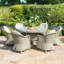Lotta Heritage 6 Seat Round Rattan Dining Set - with Ice Bucket & Lazy Susan-26094859-26094858