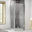 Pacific Side Panels Semi-Frameless Tempered Glass Shower-1359456647