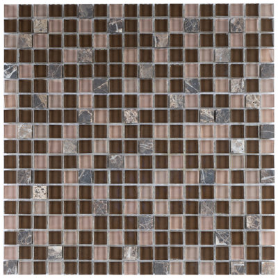 SAMPLE - Square Penny Marble Mosaic Tile