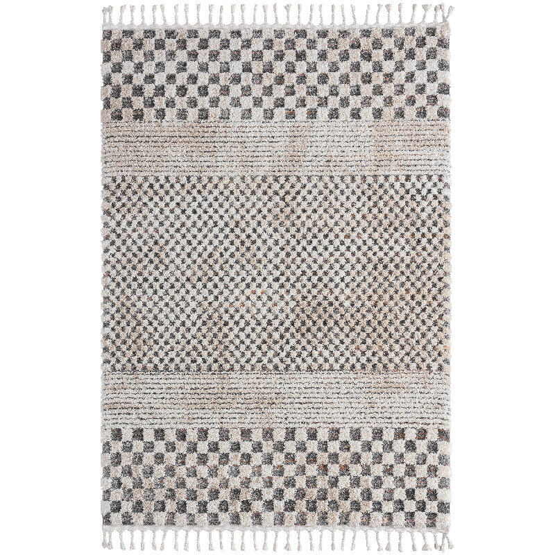 Shoemaker Checkered Pattern Area Rug, Rectangle 80 x 150cm