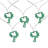 10-Count LED Palm Tree Fairy Lights - Warm White