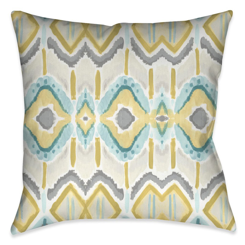 Coussin Textile Impressions Textile Impressions II, 20 po x 20 po, Intérieur/extérieur